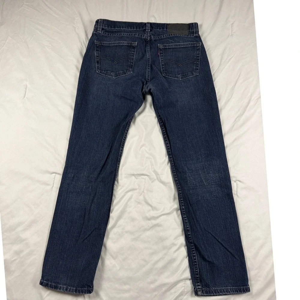 Levi's 511 Slim Fit Mens Jeans Dark Wash Blue‎ Denim 32x30 Slim Straight Pants
